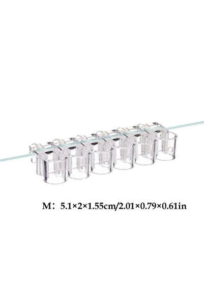 Choice1 M 6Pcs Aquarium Plant Holder Clear Planting Bracket Cup Fish Tank Min...