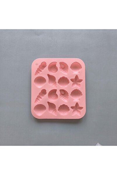 Choice Pink 16 Cavity Shell Conch Silicone Mold DIY Ocean Animal Shaped Candy...