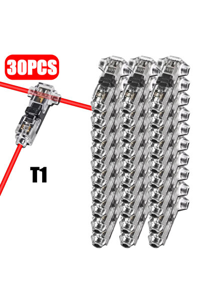 Choice4 T1-30PCS 10/20/30 قطعة موصل أسلاك منخفض الجهد من النوع T بـ 1/2 دبوس،...