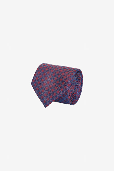 ALTINYILDIZ CLASSICS Men's Burgundy Patterned Silk Tie