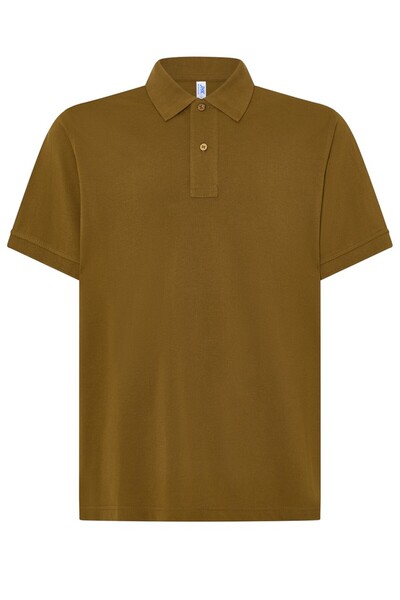 JHK Tricou polo bărbătesc Milan, bumbac 100%, ocru