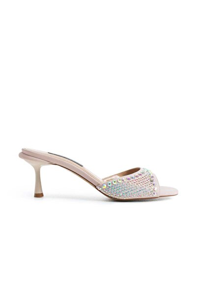 MaiaMarca Dora Heeled Slippers - Beige