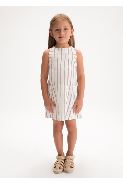MAYORAL Girl's Dress Beige 3929