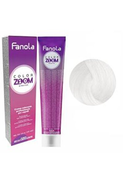 Fanola Vopsea Crema Permanenta - Color Zoom 10 Minutes, nuanta CLEAR 100 ml