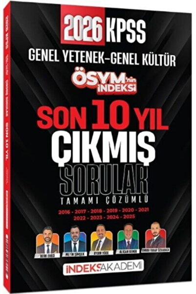 İndeks Akademi 2026 KPSS Genel Yetenek Genel Kültür ÖSYM nin İndeksi Son 10 Y...