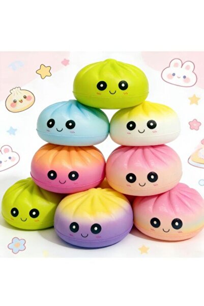 NOVELTY Squishy Dumpling Surpriză Colorată – Moale, cu revenire lentă – Cutie...