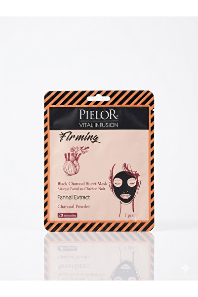 Pielor قناع الوجه فيتال إنفيوجن لشد البشرة بخلاصة الفحم الأسود والشمر 25 مل