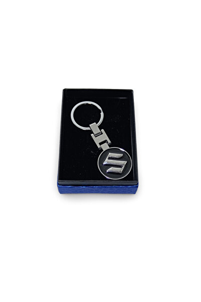 Suzuki Keychain, logo on both sides, metallic, packed in a box, Magrot 26014