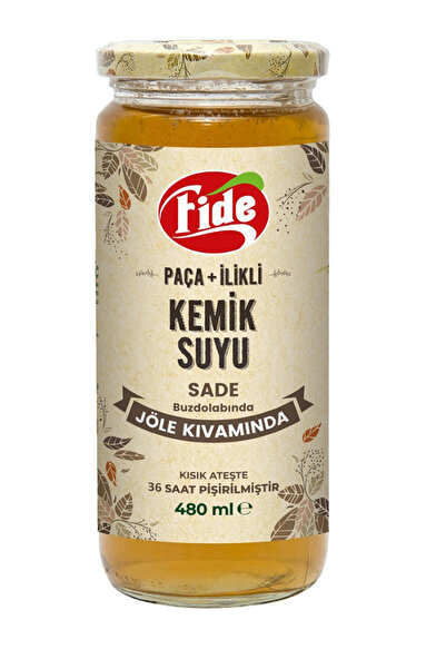 FİDE Paça + İlikli Kemik Suyu Jöle Kıvamında Sade 480 ml