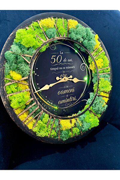 OEM 50th anniversary lichen clock Diameter 40 cm