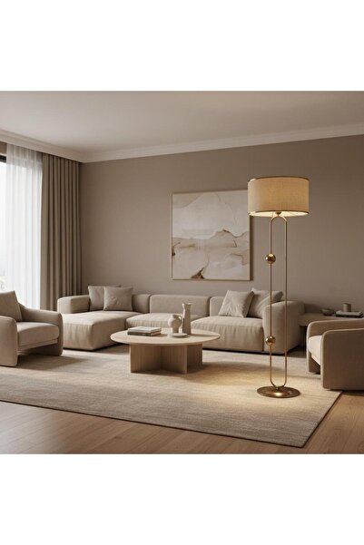 Elizim Home Lighting Liora Krem Kumaş Lambader