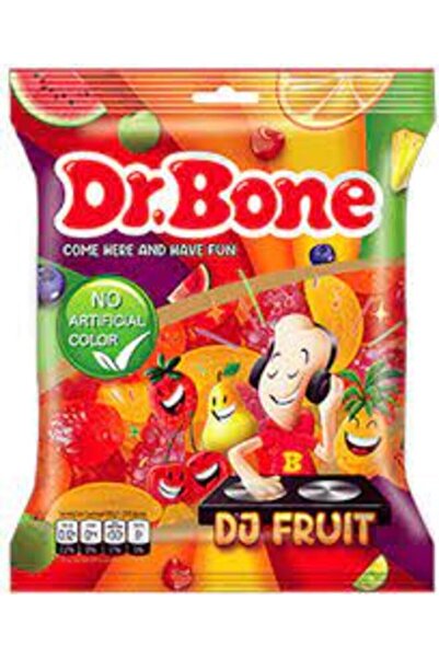 Dr Bones دكتور بون دي جيه فروت 80 جرام، كرتون يحتوي على 18 قطعة