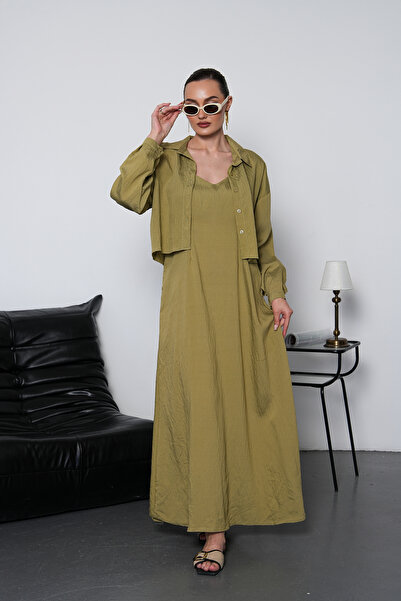NAVY Shirt Dress Double Set