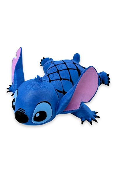 OEM Articulated Stitch figurine 115 mm, Flexies®, 3D printed, flexible anti-s...