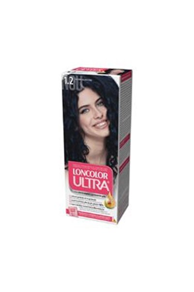 Loncolor Vopsea Permanenta pentru Par Ultra, nuanta 1.2 negru albastru