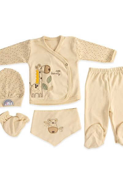 Minimio Kids 5-Piece Premium Zoo Family Animal Figure Baby Set