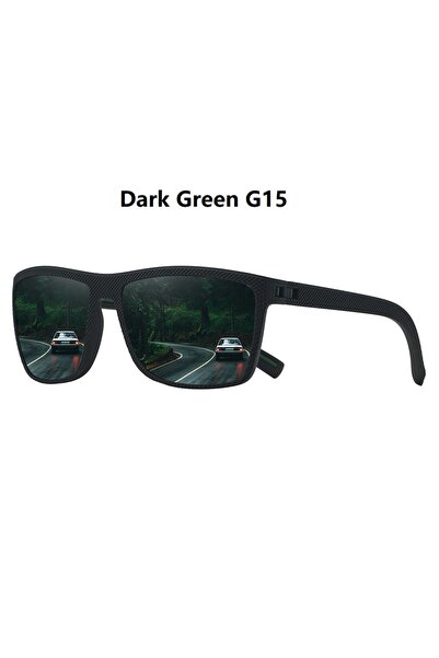 choice2 F566(DarkGreenG15) 1-2PCS Fashion Vintage Check Pattern Square Sungla...