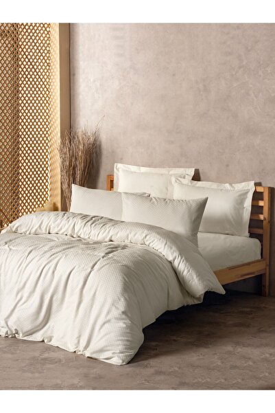 FARİKA Ranforce Double Quilt Cover Set Quilt Cover: 200 X 220 Cm Flat Sheet: ...