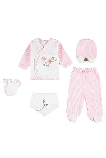 Minimio Kids 5-Piece Soft Camisole Spring Branches Floral Baby Girl Set