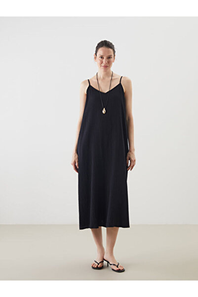 LC Waikiki V-Neck Muslin Strap Dress