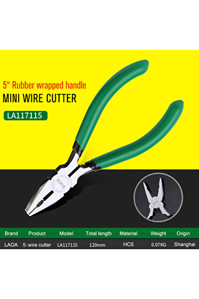Choice 5 inches LA117115 LAOA 5 Inch Wire Cutter Long Nose Pliers Side Cutter...