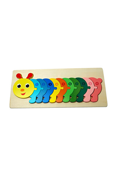 MEGA Ahşap Tırtıl Sayı Puzzle