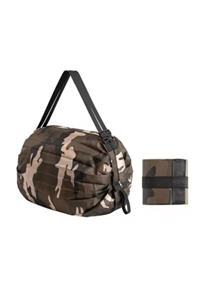 Choice حقيبة تسوق قابلة للطي من قطعة واحدة من Camo Coffee صديقة للبيئة ومضادة...
