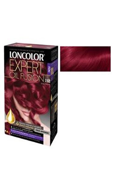 Loncolor Vopsea de Par Permanenta Fara Amoniac Expert Oil Fusion, nuanta 7.62...