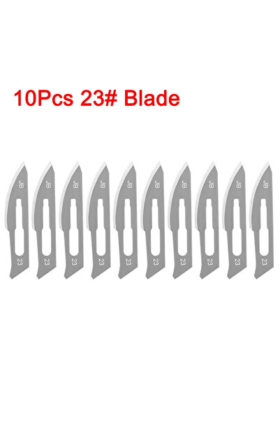 Choice5 10Pc 23 number blade Industrial Carbon Steel Scalpel Blades Handle Sc...