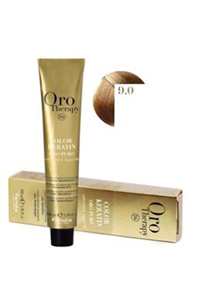 Fanola Vopsea Demi-permanenta Oro Therapy Color Keratin 9.0 Blond Foarte Desc...