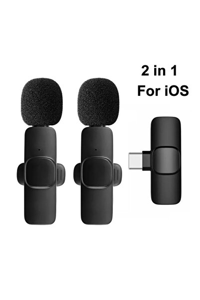 Choice ميكروفون لافالير لاسلكي 2 في 1 لنظام iOS من KEBIDU، ميكروفون احترافي ل...