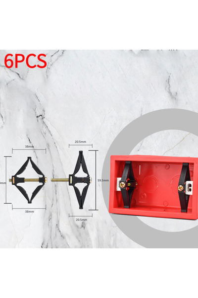 Choice 6PCS other 6PCS 118 Type Switch Socket Bottom Box Repair Screw Broken ...