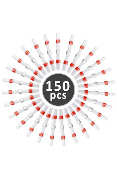 Choice 150pcs 150 Pcs Solder Seal Wire Connectors 22-18 AWG Red Heat Shrink B...