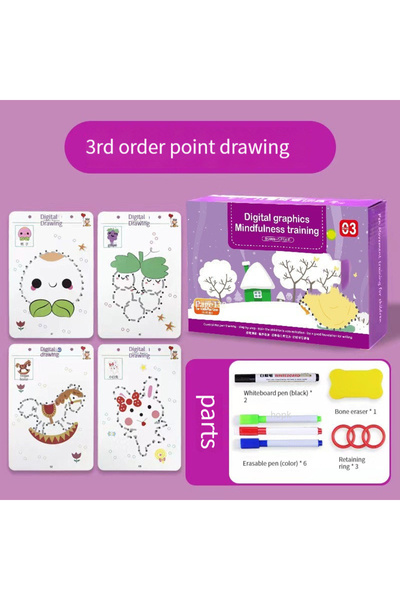 Choice 136 pages 68 sheets Magical Tracing Workbook Set, Reusable Magic Pract...