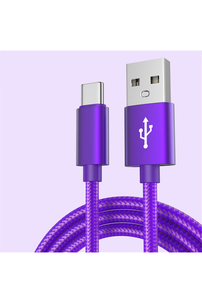 Choice8 كابل USB نوع C سريع الشحن بطول 2 متر باللون الأرجواني لهواتف آيفون 15...