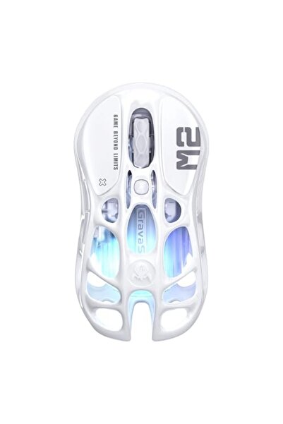Choice ماوس الألعاب اللاسلكي الجديد GravaStar Mercury M2 أبيض اللون، 26000 نق...