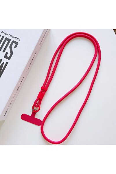Choice6 A2 Red Personalize Trend Solid Color Mobile Phone Lanyard Diagonal Sp...