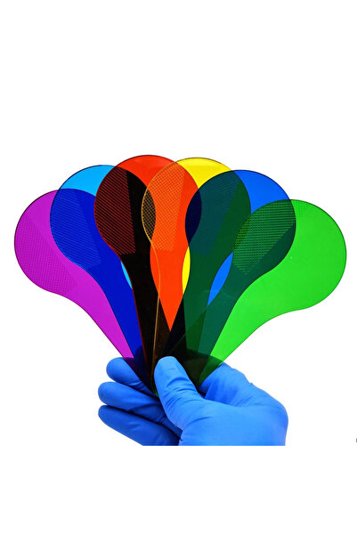 Choice1 6PCS Set Small Size Color Paddles for Learning Colors Mixing Optical ...