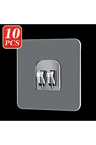 Choice1 10pcs 5/10/20pcs Non Punched Strong Adhesive Hook Wall Mounted Storag...