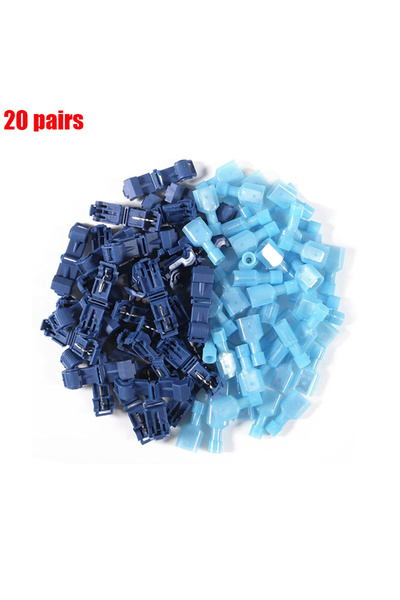 Choice1 20pairs blue 20pairs T-Tap Wire Connectors 22-10 AWG Quick Splice Ele...