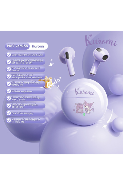 Choice3 سماعات أذن لاسلكية K26-purple TWS هالو كيتي شبه داخلية K26 |   48 ساع...
