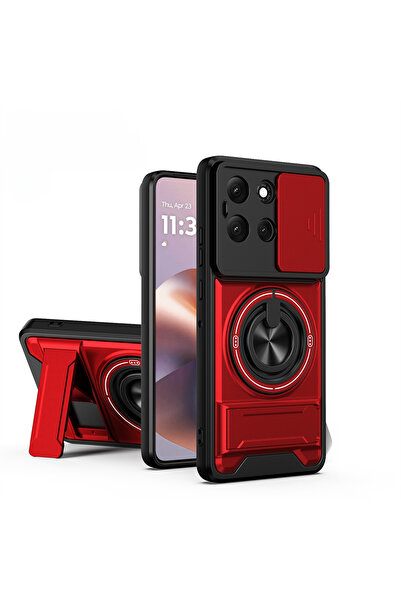 Choice1 Motorola Moto G56 Red Magnetic Phone Case for Moto G35 G55 G86 G53 G3...