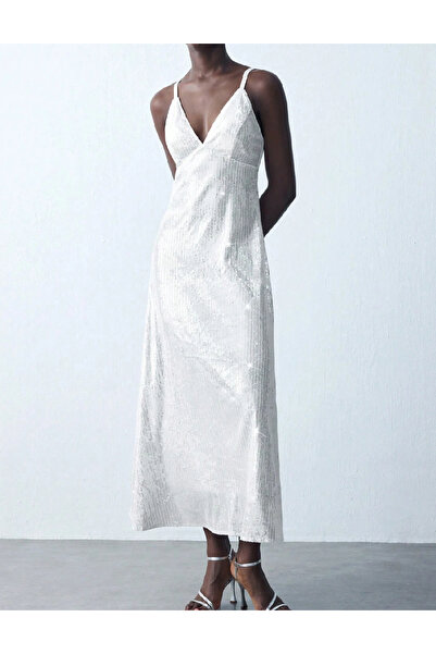 Evendi Rochie medie, Alb