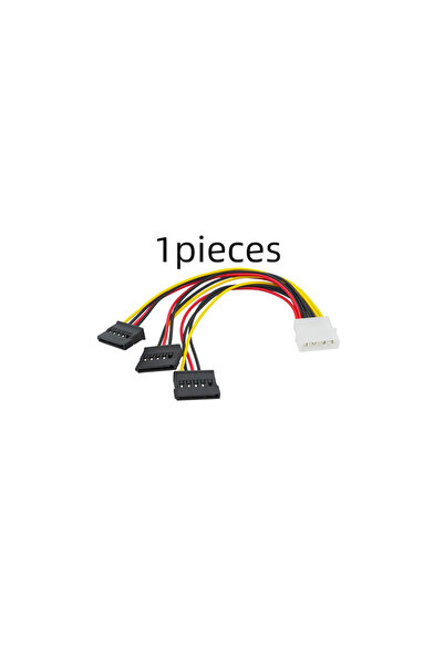 Choice1 كابل تقسيم IDE Molex 4Pin ذكر إلى SATA أنثى 1 إلى 3، سلك تمديد وتحويل...