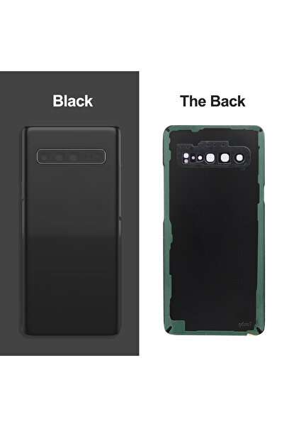 choice2 Black Back Cover For S10 5G G977U SM-G977B Back Door Replacement Hard...