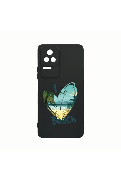 bestcase Θήκη Σιλικόνης, Συμβατή με Xiaomi Poco M5s, Αγαπώ την Παραλία, Ανθεκ...