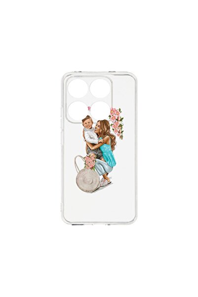 bestcase Θήκη για Xiaomi 14T, BestCase™ Διαφανής Σιλικόνη 2MM, Μαμά Με Αγόρι,...