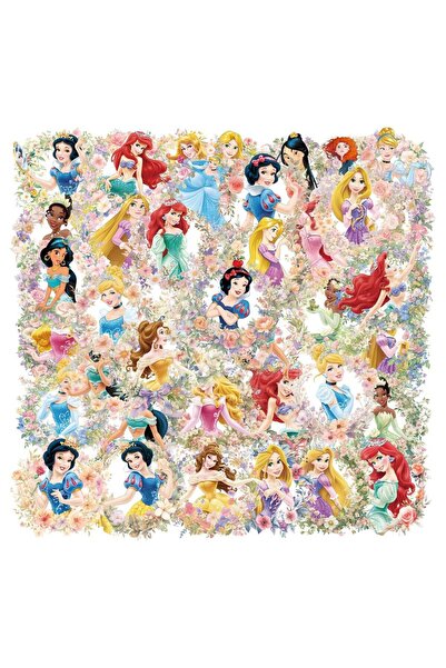 Choice 50PCS 50PCS Disney Snow White Ariel Belle Princess Stickers Aesthetic ...