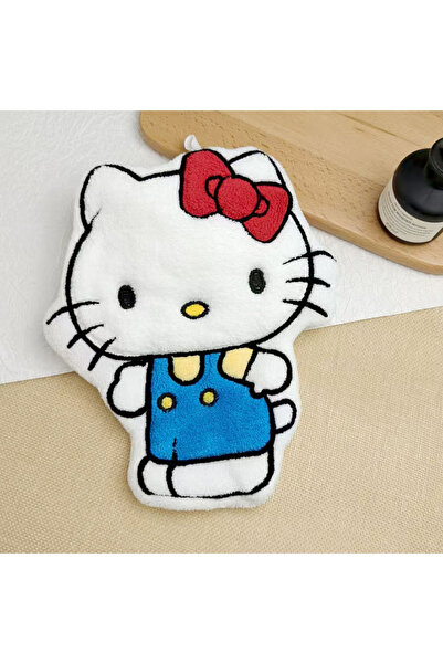 Choice4 MINISO blue Kawaii HelloKitty Hanging Hand Towel Cartoon Double Layer...