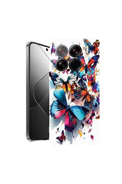 bestcase ¬Æ Husa pentru Xiaomi 15, Anti Shock 1.5MM, Colorful Butterflies, Pr...